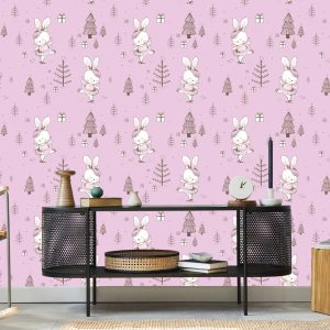 Papier Peint Bébés Lapins, Oiseaux, Animaux, Arbres – Image 5