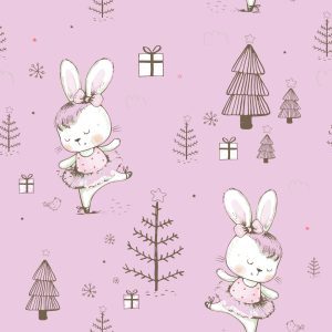 Papier Peint Bébés Lapins, Oiseaux, Animaux, Arbres – Image 1