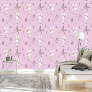 Papier Peint Bébés Lapins, Oiseaux, Animaux, Arbres – Image 3