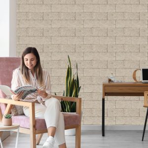 Papier Peint Brique Beige – Image 7