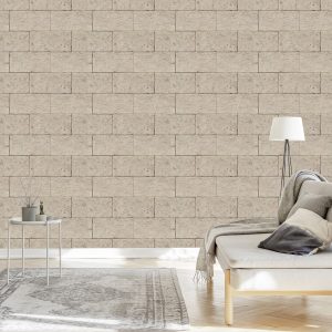 Papier Peint Brique Beige – Image 3