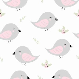 Papier Peint Oiseaux Et Plantes – Image 1