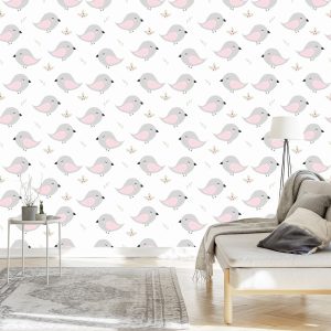 Papier Peint Oiseaux Et Plantes – Image 3