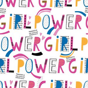 Papier Peint Inscriptions Girly Colorées – Image 1