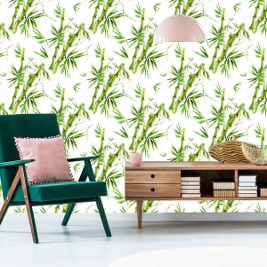 Papier Peint Branches De Bambou Avec Feuilles – Image 6