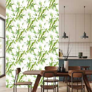 Papier Peint Branches De Bambou Avec Feuilles – Image 4