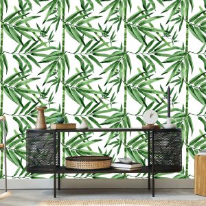Papier Peint Forêt De Bambous Avec Des Feuilles – Image 5