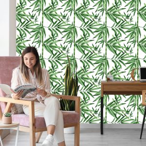 Papier Peint Forêt De Bambous Avec Des Feuilles – Image 7