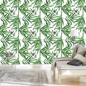 Papier Peint Forêt De Bambous Avec Des Feuilles – Image 3