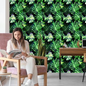 Papier Peint Feuilles De Monstera Tropicales – Image 7
