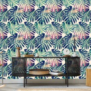 Papier Peint Feuilles De Monstera Rétro – Image 5
