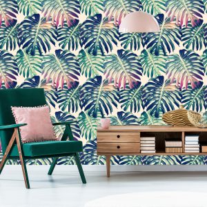 Papier Peint Feuilles De Monstera Rétro – Image 6
