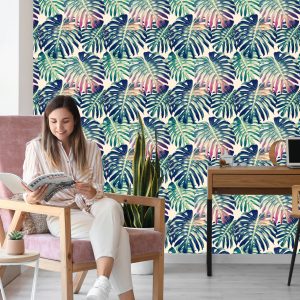 Papier Peint Feuilles De Monstera Rétro – Image 7