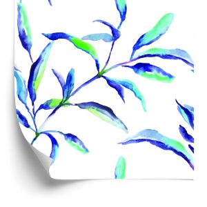 Papier Peint Feuilles D'aquarelle Colorées – Image 2
