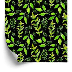 Papier Peint Feuilles De Forêt Avec Des Plantes – Image 2