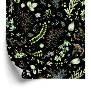 Papier Peint Feuilles De Forêt Aux Herbes – Image 2