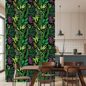 Papier Peint Feuilles De Forêt Avec Fougère – Image 4