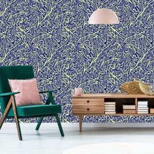 Papier Peint Feuilles Ornementales Avec Des Branches – Image 6