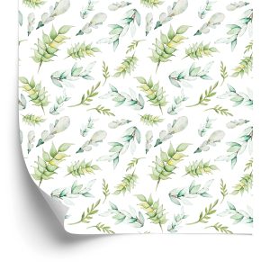 Papier Peint Plantes Forestières Aquarelles – Image 2
