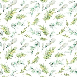 Papier Peint Plantes Forestières Aquarelles – Image 1