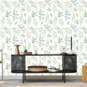 Papier Peint Plantes Printanières Peintes – Image 5