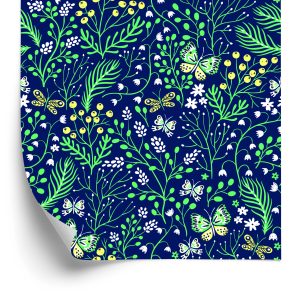 Papier Peint Plantes De Champs De Printemps Avec Des Feuilles – Image 2