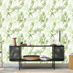 Papier Peint Dessins De Feuilles De Bambou – Image 5