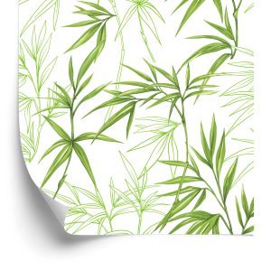 Papier Peint Dessins De Feuilles De Bambou – Image 2