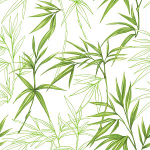 Papier Peint Dessins De Feuilles De Bambou – Image 1