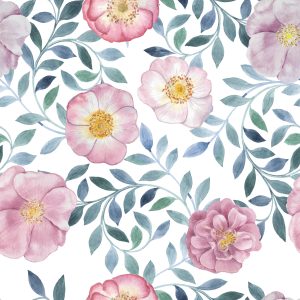 Papier Peint Belles Fleurs Exotiques – Image 1