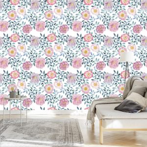 Papier Peint Belles Fleurs Exotiques – Image 3