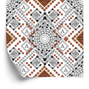Papier Peint Motifs Aztèques Traditionnels – Image 2
