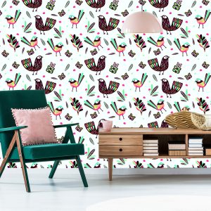 Papier Peint Oiseaux De Style Bohème – Image 6