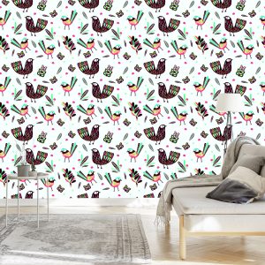 Papier Peint Oiseaux De Style Bohème – Image 3