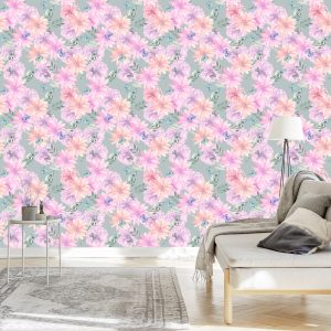 Papier Peint Fleurs De Style Bohème – Image 3