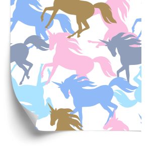 Papier Peint Pour Les Enfants - Licornes Colorées – Image 2