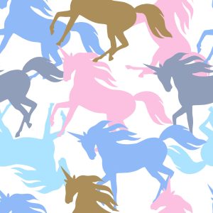 Papier Peint Pour Les Enfants - Licornes Colorées – Image 1