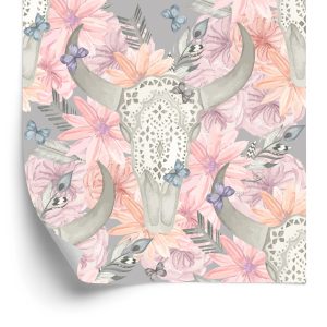 Papier Peint Crânes De Style Boho – Image 2