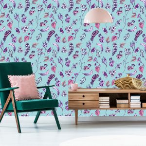 Papier Peint Flore Dans Le Style Bohème – Image 6