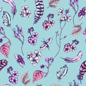 Papier Peint Flore Dans Le Style Bohème – Image 1