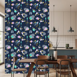 Papier Peint Flèches Indiennes Avec Des Fleurs – Image 4