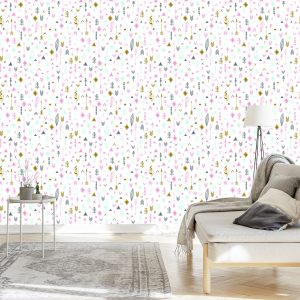Papier Peint Flèches Avec Des Plumes Dans Le Style Boho – Image 3