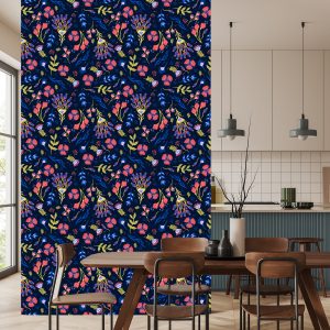 Papier Peint Fleurs Sauvages Dans Un Style Bohème – Image 4