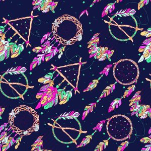 Papier Peint Attrape-Rêves Colorés – Image 1