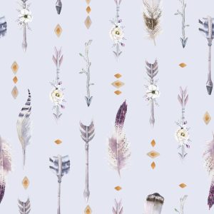 Papier Peint Plumes De Style Boho – Image 1