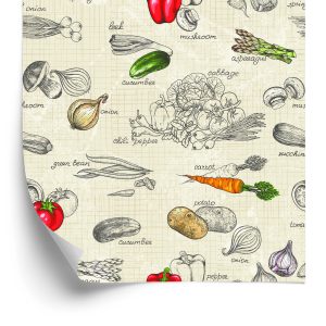 Papier Peint Bouquet De Légumes Vintage – Image 2