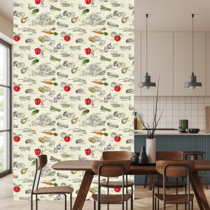 Papier Peint Bouquet De Légumes Vintage – Image 4