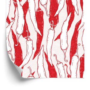 Papier Peint Piments Blancs Et Rouges – Image 2