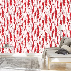 Papier Peint Piments Blancs Et Rouges – Image 3