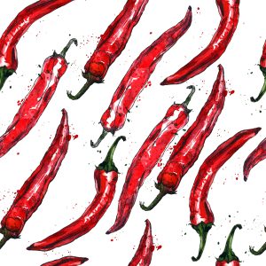 Papier Peint Piments Rouges – Image 1